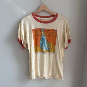 Parks Project Cream and Orange Yellowstone Ringer Tee
